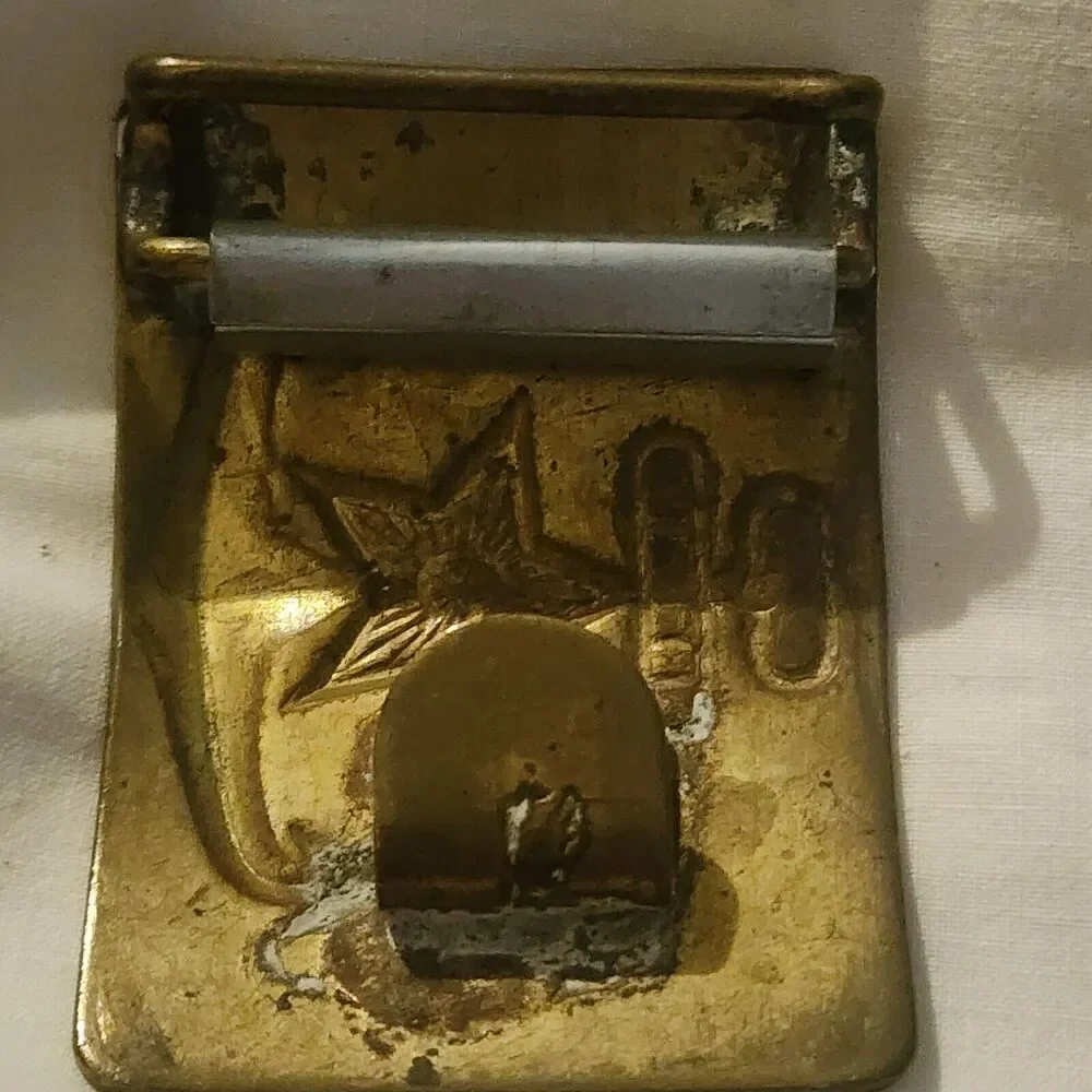 Vintage Connectable Hammer & Sickle NAVY Brass Belt Buckle USSR Soviet Military